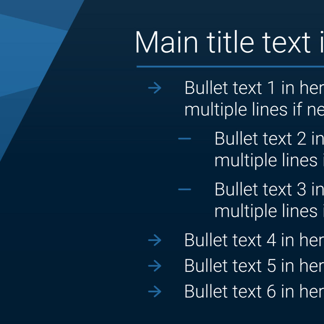 Clean MultiLine Bullet List Infographic