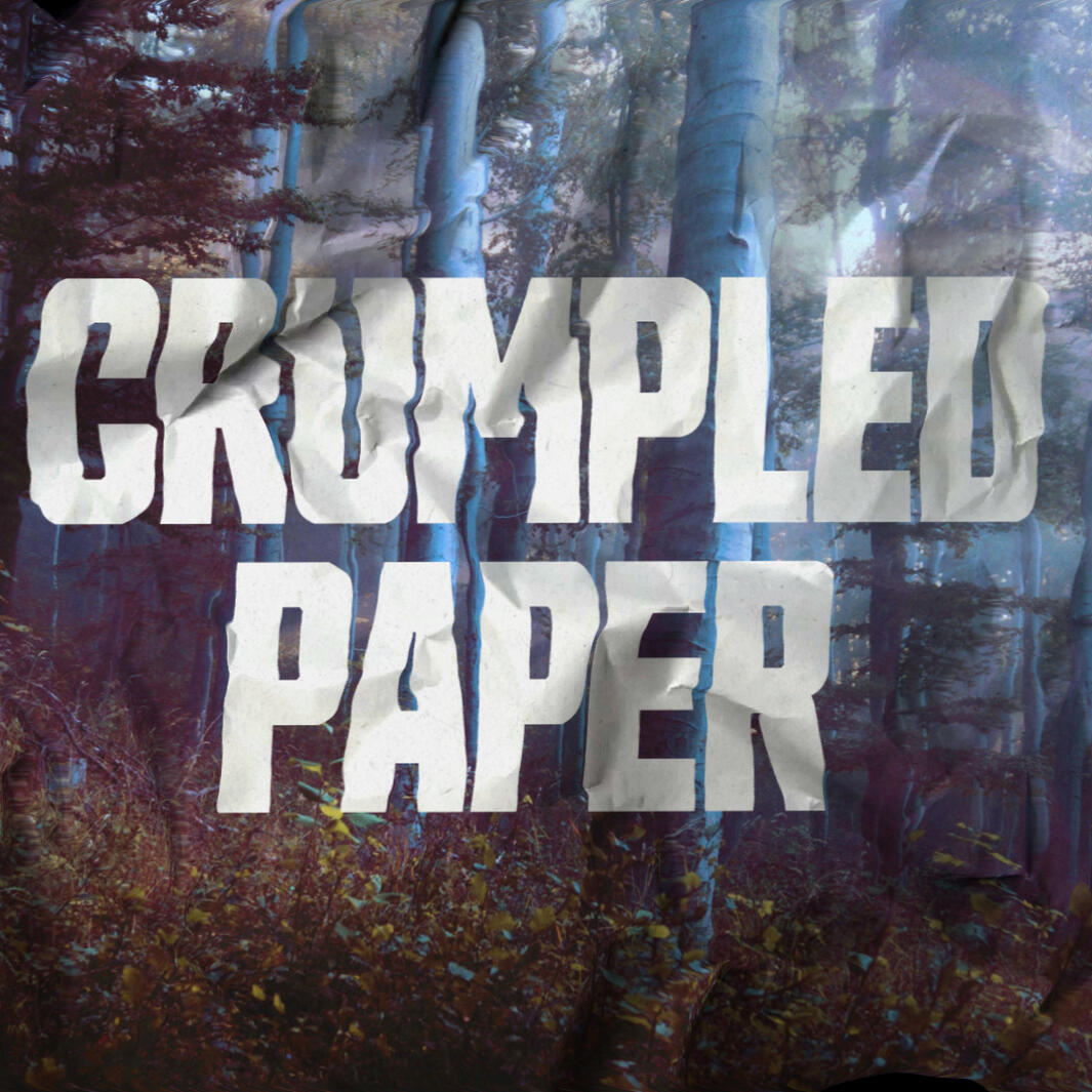 Crumpled Paper Media And Text Transition for Premiere Pro